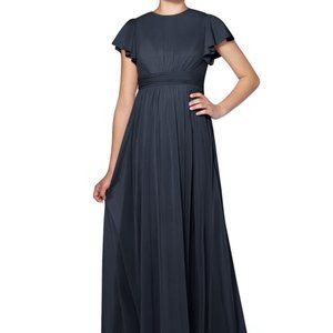 AZAZIE “Mosley” Navy Junior Bridesmaid Dress